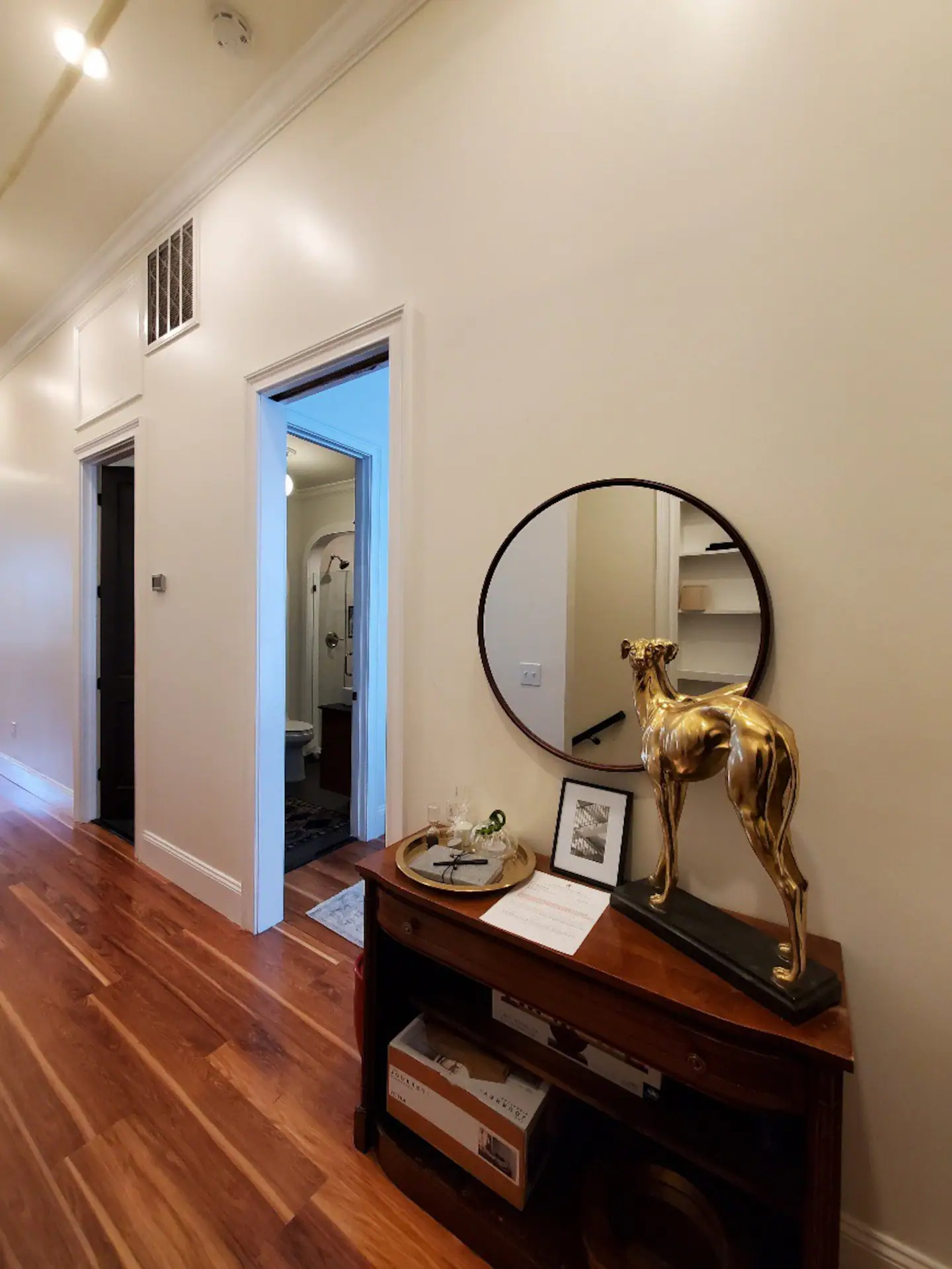 Entry hall inside the Westscott loft